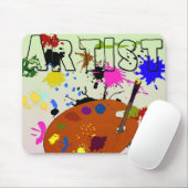 Künstlerfarben-Mauspad Mousepad (Mit Mouse)