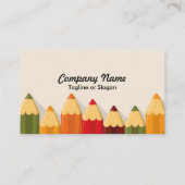 Künstlerfarbene Stifte Visitenkarte (Rückseite)