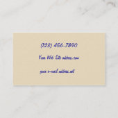 Künstlerfarbene Stifte Visitenkarte (Rückseite)