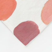 Künstlerfarbensample Polka Dots Fleecedecke (Ecke)