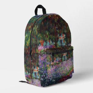 Künstlergarten in Giverny von Claude Monet Bedruckter Rucksack