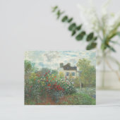 Künstlergarten Renoir Impressionist Malerei Postkarte (Stehend Vorderseite)