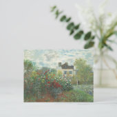 Künstlergarten Renoir Impressionist Malerei Postkarte (Stehend Vorderseite)