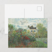 Künstlergarten Renoir Impressionist Malerei Postkarte (Vorne/Hinten)