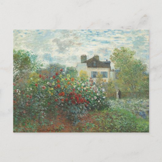 Künstlergarten Renoir Impressionist Malerei Postkarte (Vorderseite)