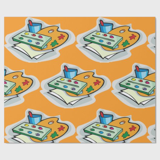 Künstlergemälde Geschenkpapier (Flach)