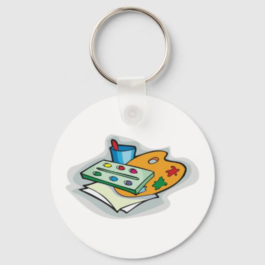 Künstlergemälde Schlüsselanhänger (Vorderseite)