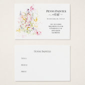 KÜNSTLERGESCHÄFT UND TITELKARTEN (Vorne & Hinten)