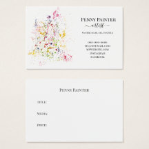 KÜNSTLERGESCHÄFT UND TITELKARTEN