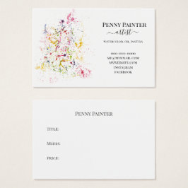 KÜNSTLERGESCHÄFT UND TITELKARTEN