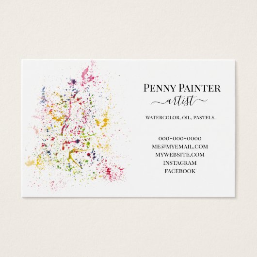 KÜNSTLERGESCHÄFT UND TITELKARTEN (Vorderseite)