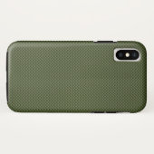 Künstlergrüne Carbon-Faser Case-Mate iPhone Hülle (Rückseite (Horizontal))