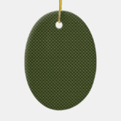 Künstlergrüne Carbon-Faser Keramikornament (Vorne)