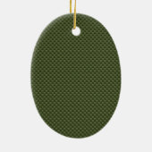 Künstlergrüne Carbon-Faser Keramikornament (Hinten)