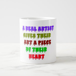 Künstlerherz, Kunst und Soul Jumbo-Tasse