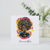 Künstlerin Afro Woman (Stehend Vorderseite)