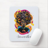Künstlerin Afro Woman Mousepad (Mit Mouse)