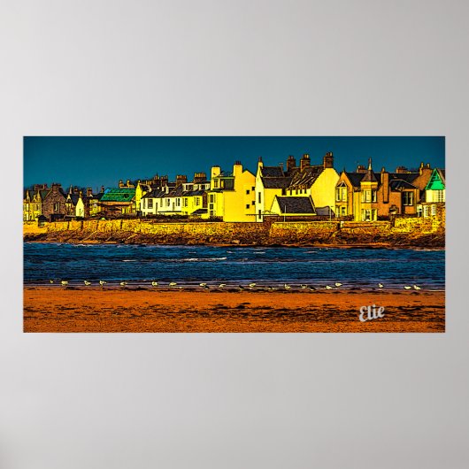 Künstlerin beeindruckt Elie Fife Scotland Poster (Vorne)