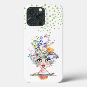 Künstlerin Bonnet Babe Green Punkts Case-Mate iPhone Hülle