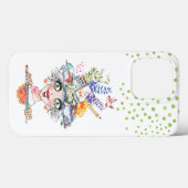 Künstlerin Bonnet Babe Green Punkts Case-Mate iPhone Hülle (Rückseite (Horizontal))