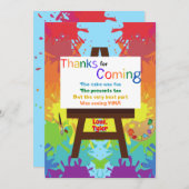 Künstlerin Danke Karte (Vorne/Hinten)