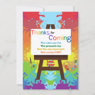 Künstlerin Danke Karte