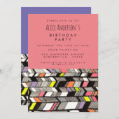 Künstlerin Geburtstagsparty Custom Einladung (Vorne/Hinten)