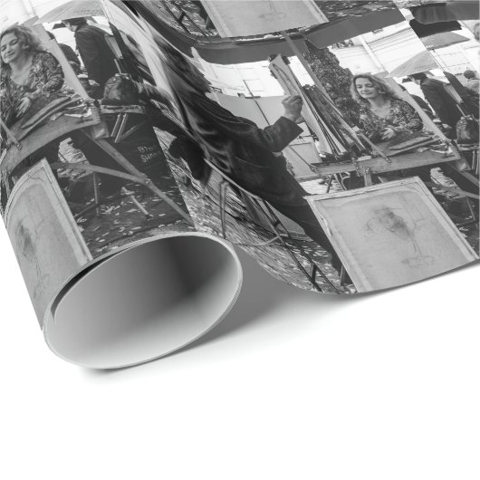 Künstlerin Geschenkpapier (Rolleneckpunkt)