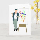 Künstlerin Karte (Gelbe Blume)