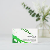 Künstlerin | Lebend (grün) | Änderung Visitenkarte (Stehend Vorderseite)