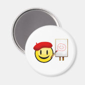 Künstlerin Magnet (Vorderseite/Rückseite)