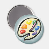 Künstlerin Magnet (Vorderseite/Rückseite)