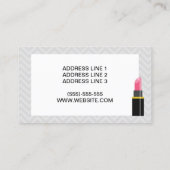 Künstlerin mit schwarzem Langhaar Visitenkarte (Rückseite)