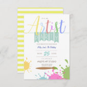 Künstlerin | PARTY Einladung (Vorne/Hinten)