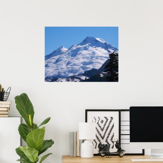 Künstlerin Point Mt. Baker Poster (Heimbüro)