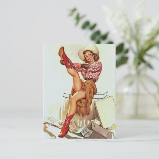 Künstlerin Postkarte (Stehend Vorderseite)