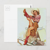 Künstlerin Postkarte (Vorne/Hinten)