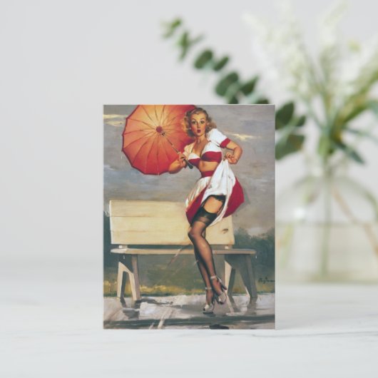 Künstlerin Postkarte (Stehend Vorderseite)