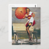 Künstlerin Postkarte (Vorne/Hinten)