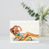 Künstlerin Postkarte (Stehend Vorderseite)