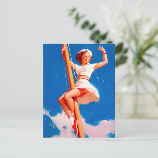 Künstlerin Postkarte (Stehend Vorderseite)