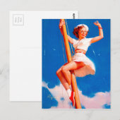 Künstlerin Postkarte (Vorne/Hinten)