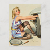 Künstlerin Postkarte (Vorderseite)