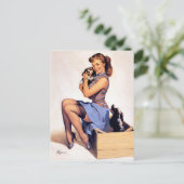 Künstlerin Postkarte (Stehend Vorderseite)