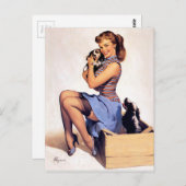 Künstlerin Postkarte (Vorne/Hinten)