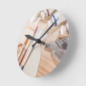 Künstlerin Runde Wanduhr (Winkel)