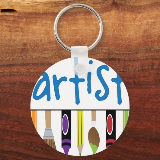 Künstlerin Schlüsselanhänger (Vorderseite)