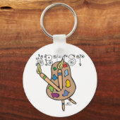 Künstlerin Schlüsselanhänger (Vorderseite)