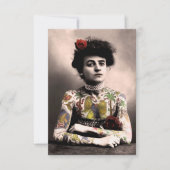 Künstlerin Tattoo Vintag Fotograf Einladung (Vorderseite)