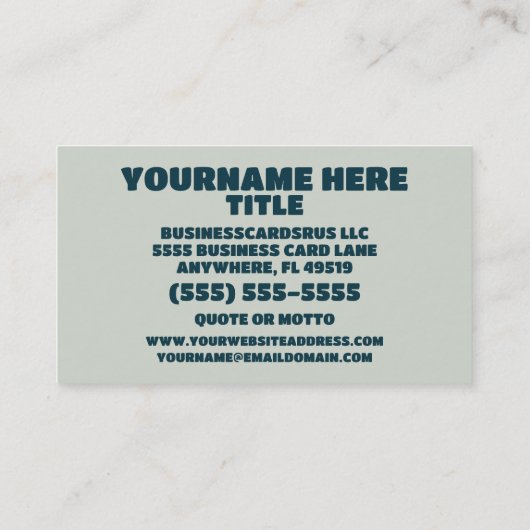 Künstlerin Visitenkarte (Rückseite)